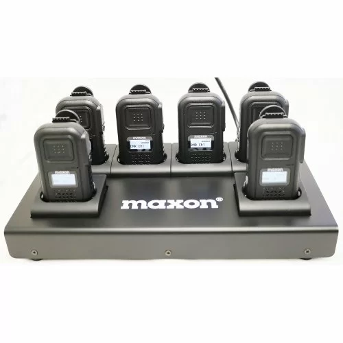 Maxon MBR-400 Digital Business Radio Six-Pack with Six-Unit Charger and C-Style Earpieces